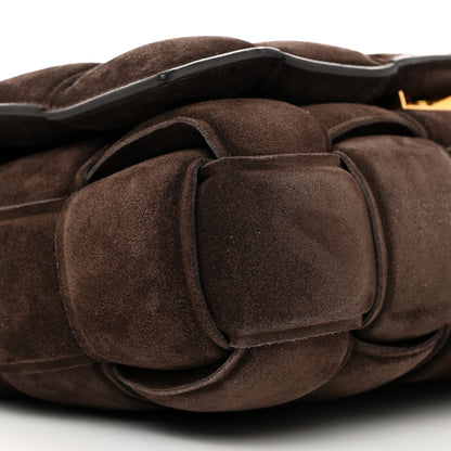 Bottega Veneta Suede Maxi Intrecciato Padded Chain Cassette Crossbody Bag Fondant 10 of 11