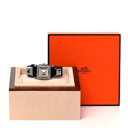 Hermes Stainless Steel Epsom 23mm Medor Quartz Watch Noir 6 of 6