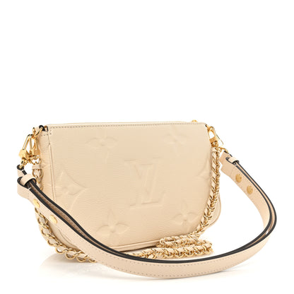 Louis Vuitton Empreinte Monogram Giant Multi Pochette Accessories Cream 3 of 12