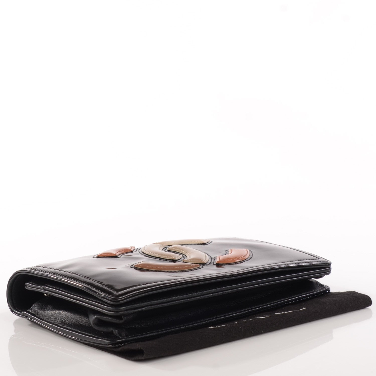 Chanel Vinyl Lipstick Wallet On Chain WOC Black 4 of 13