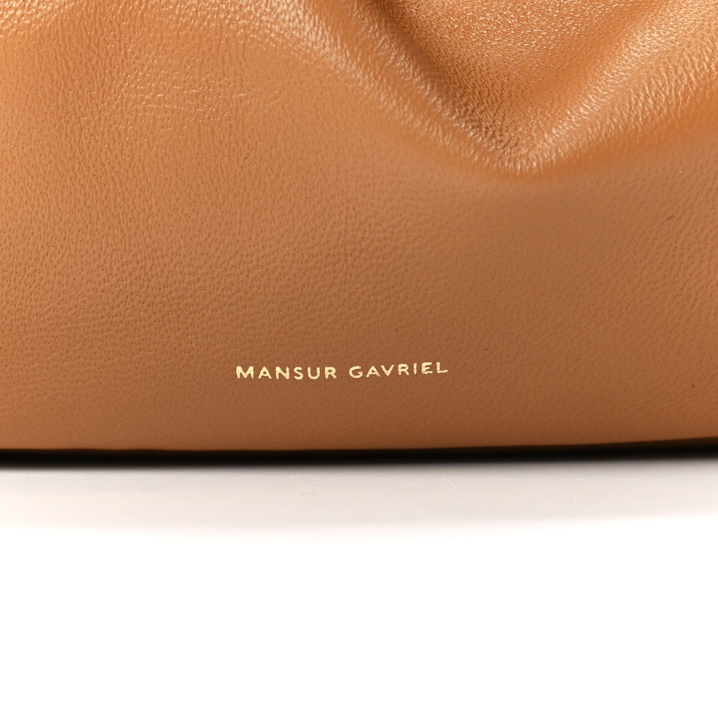 Lambskin Mini Twist Cloud Chain Clutch Caramel