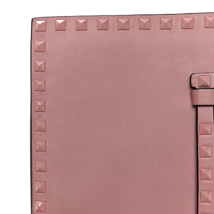 Valentino Garavani Nappa Monochrome Rockstud Wristlet Clutch Pop Gardenia 17 of 17