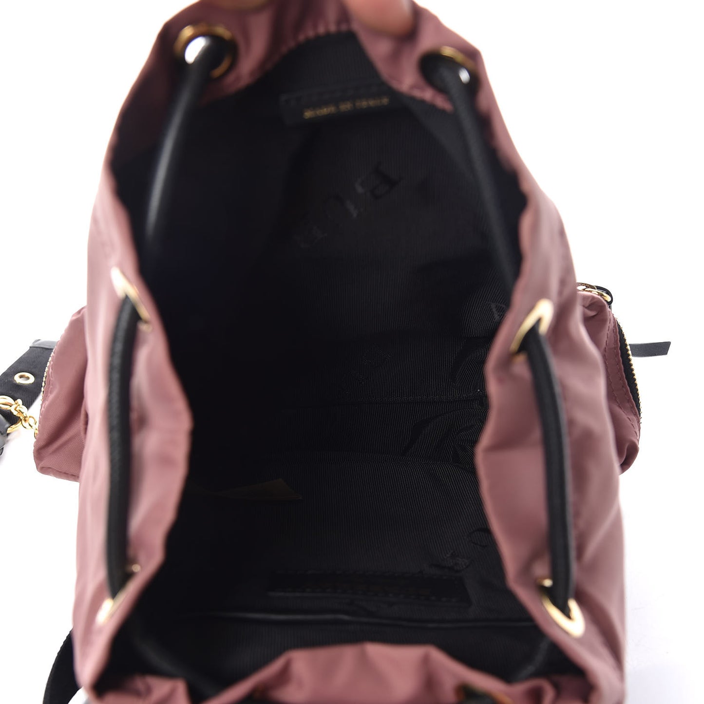 Nylon Small Rucksack Backpack Mauve Pink
