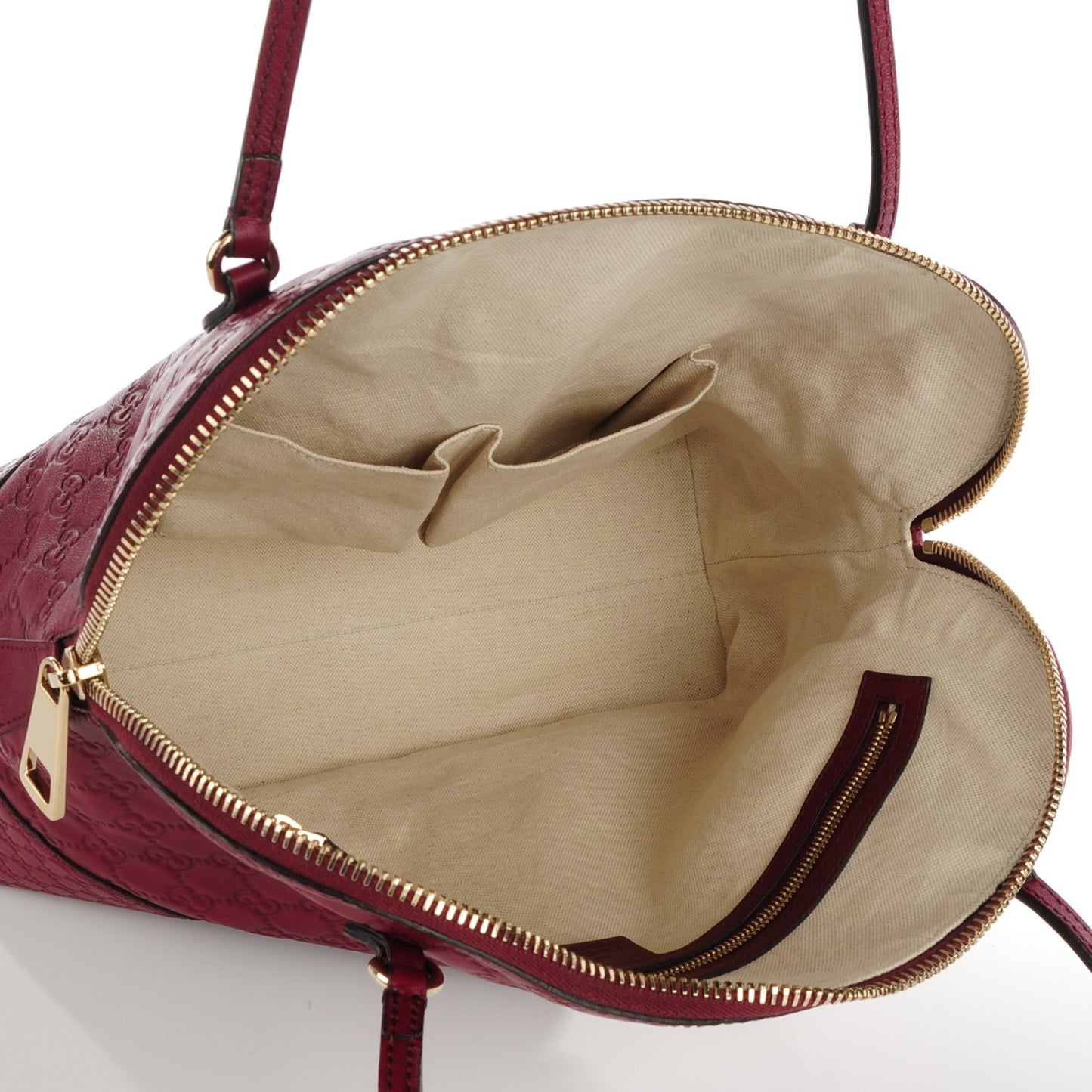 Guccissima Medium Bree Shoulder Bag Classic Ruby