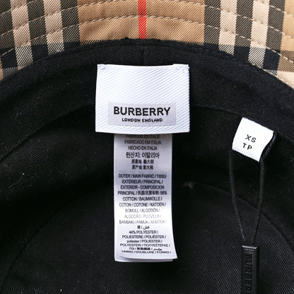 Burberry Technical Cotton Vintage Check Bucket Hat XS Archive Beige 7 of 8