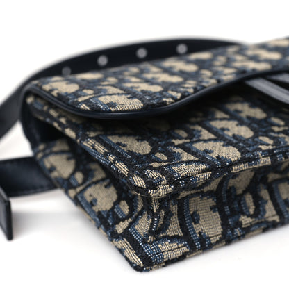 Christian Dior CHRISTIAN DIOR Oblique Saddle Belt Bag Blue 8 of 10