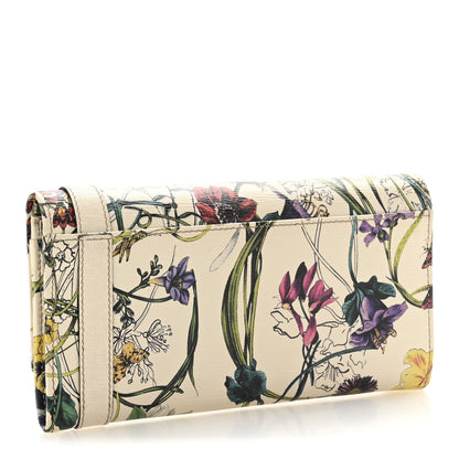 Gucci Calfskin Flora Nice Wallet White 3 of 10