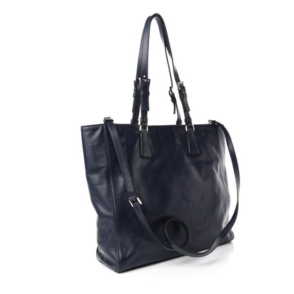 Prada Soft Calf Shopping Tote Baltico 3 of 13