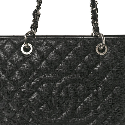 Chanel Caviar Quilted Grand Shopping Tote GST Black 8 of 10