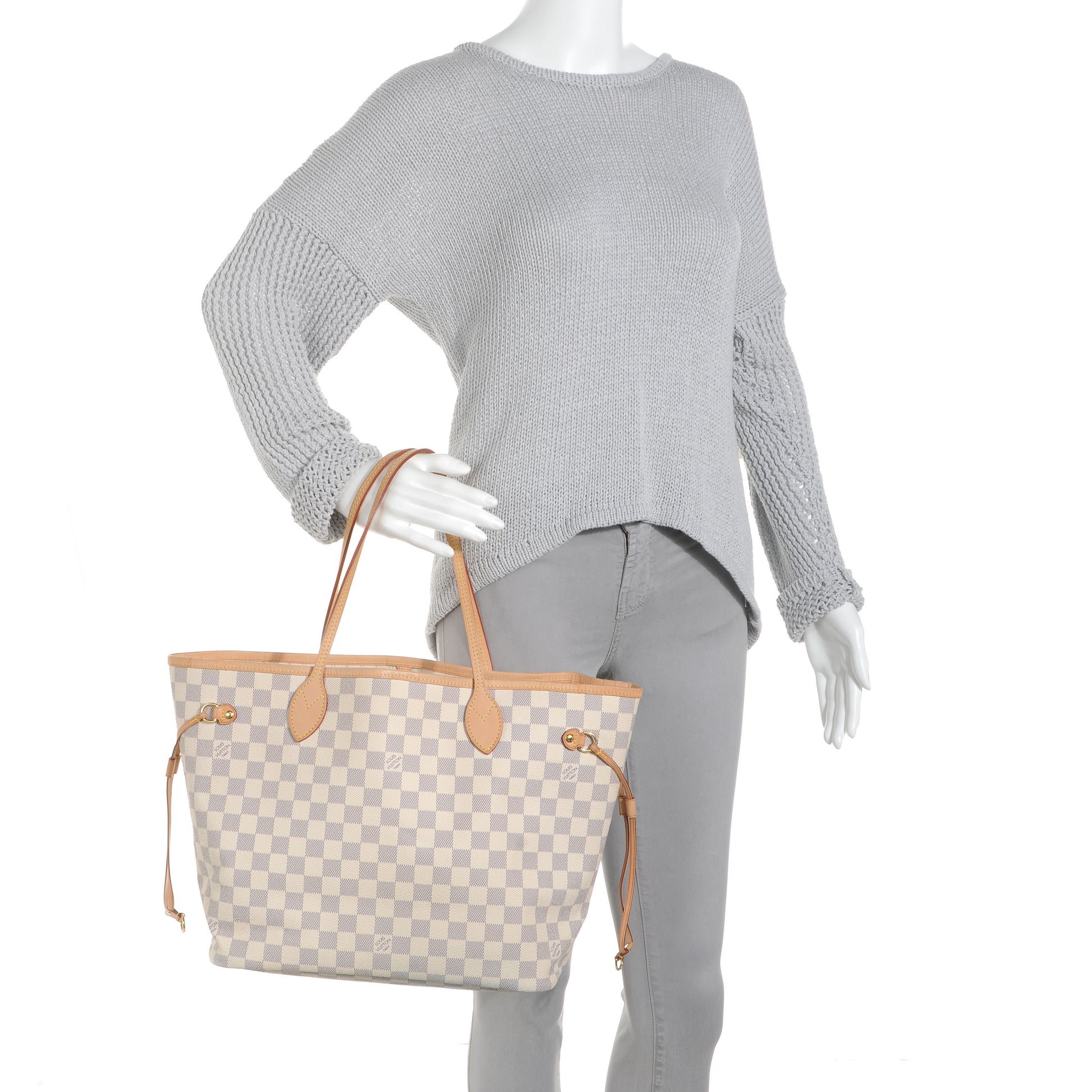 Louis Vuitton Damier Azur Neverfull MM 2 of 8