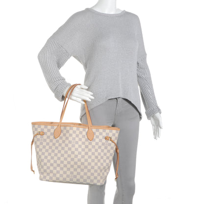 Louis Vuitton Damier Azur Neverfull MM 2 of 8