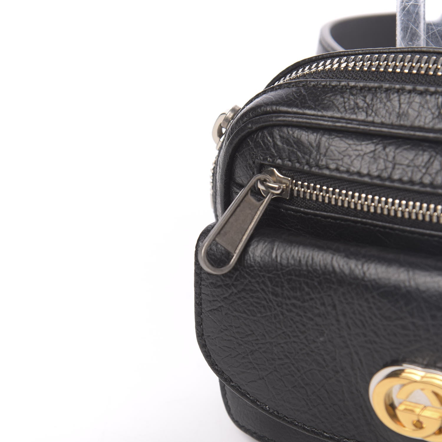 Gucci Fluffy Calfskin Mini Morpheus Belt Bag 70 28 Black 17 of 23