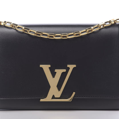 Louis Vuitton Calfskin Chain Louise MM Black 11 of 11