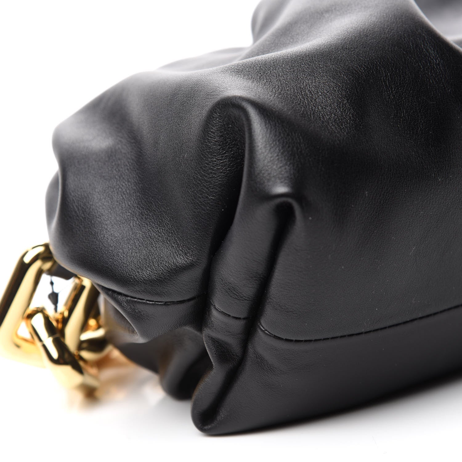 Bottega Veneta Calfskin The Pouch Chain Black 6 of 11