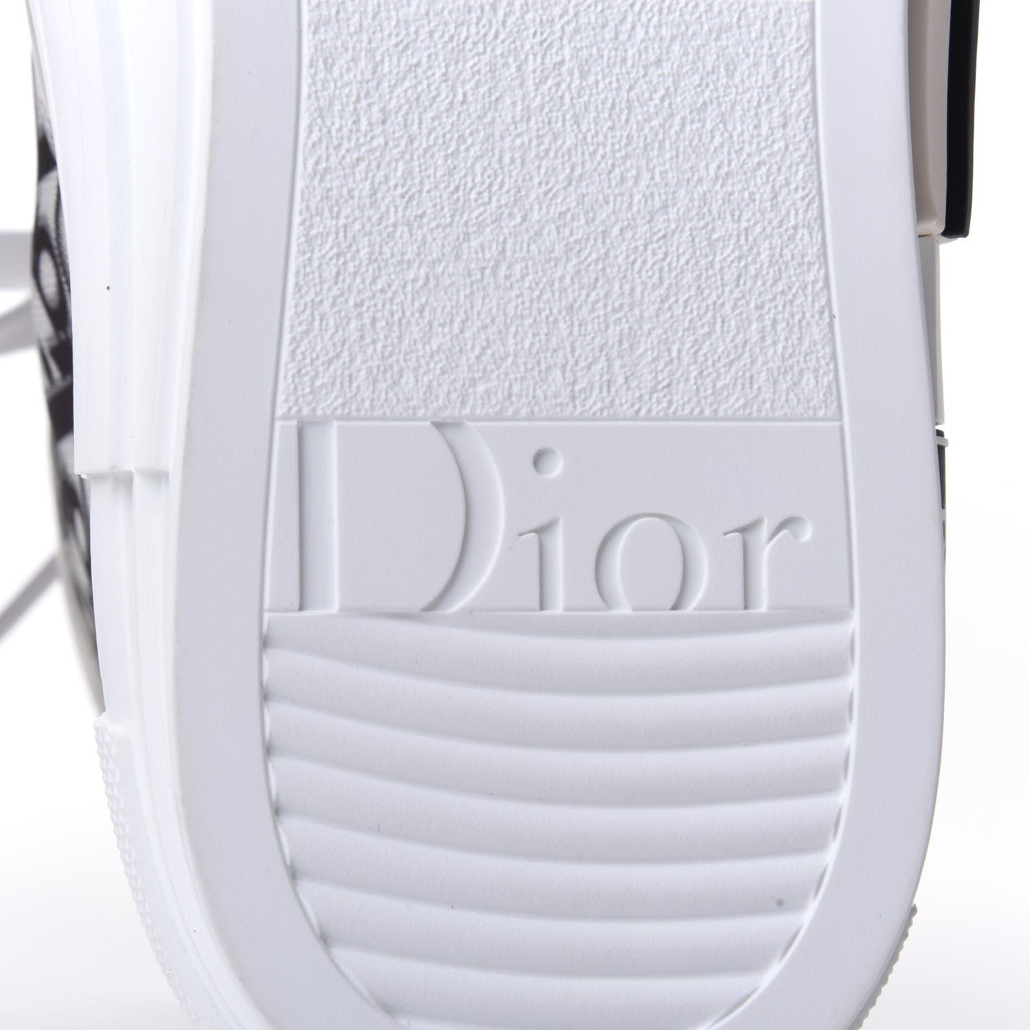 Christian Dior Technical Canvas Oblique Mens B23 High Top Sneakers 44 White Black 8 of 11