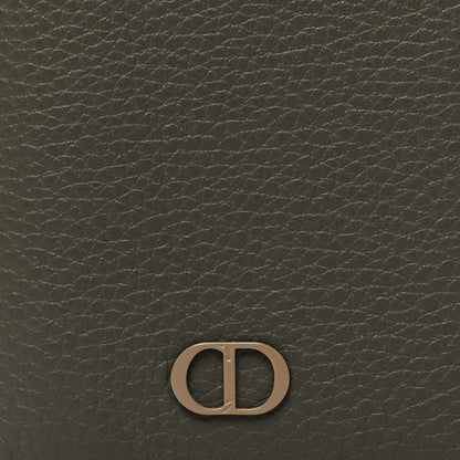 Christian Dior Grained Calfskin Icon Vertical Bifold Card Holder Grey 7 of 7