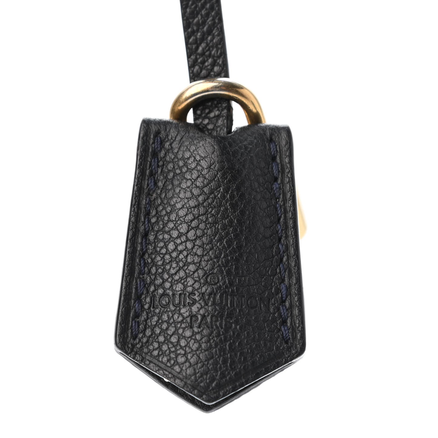 Calfskin Clochette Key Bell Holder and Lock Set Marine