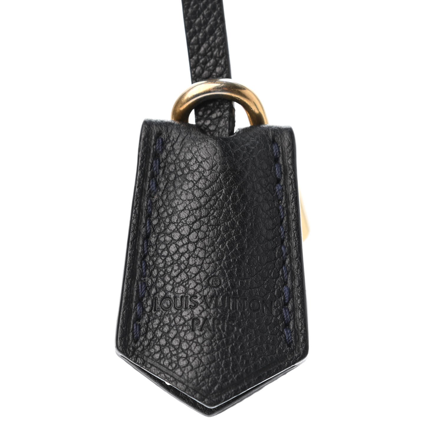 Louis Vuitton Calfskin Clochette Key Bell Holder and Lock Set Marine 3 of 3