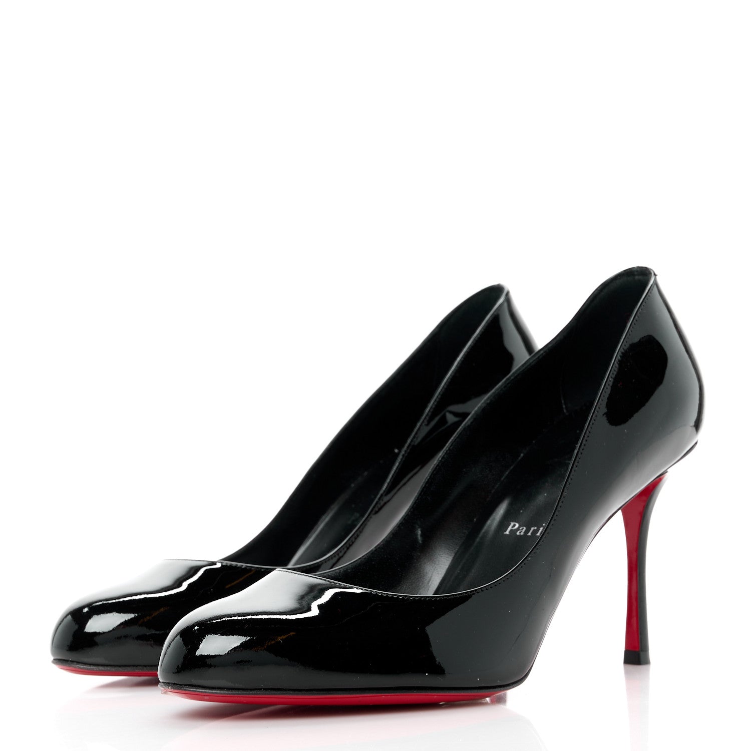 Christian Louboutin Patent Dolly 85 Pumps 38.5 Black 3 of 11
