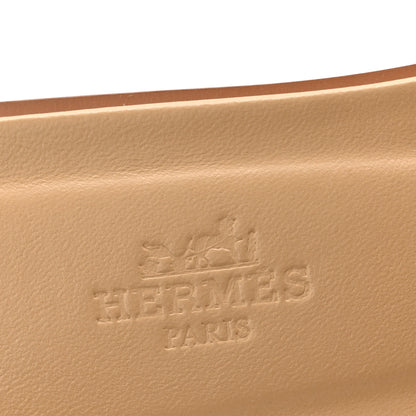 Hermes Calfskin Oran Sandals 40 Beige Albinos 7 of 10