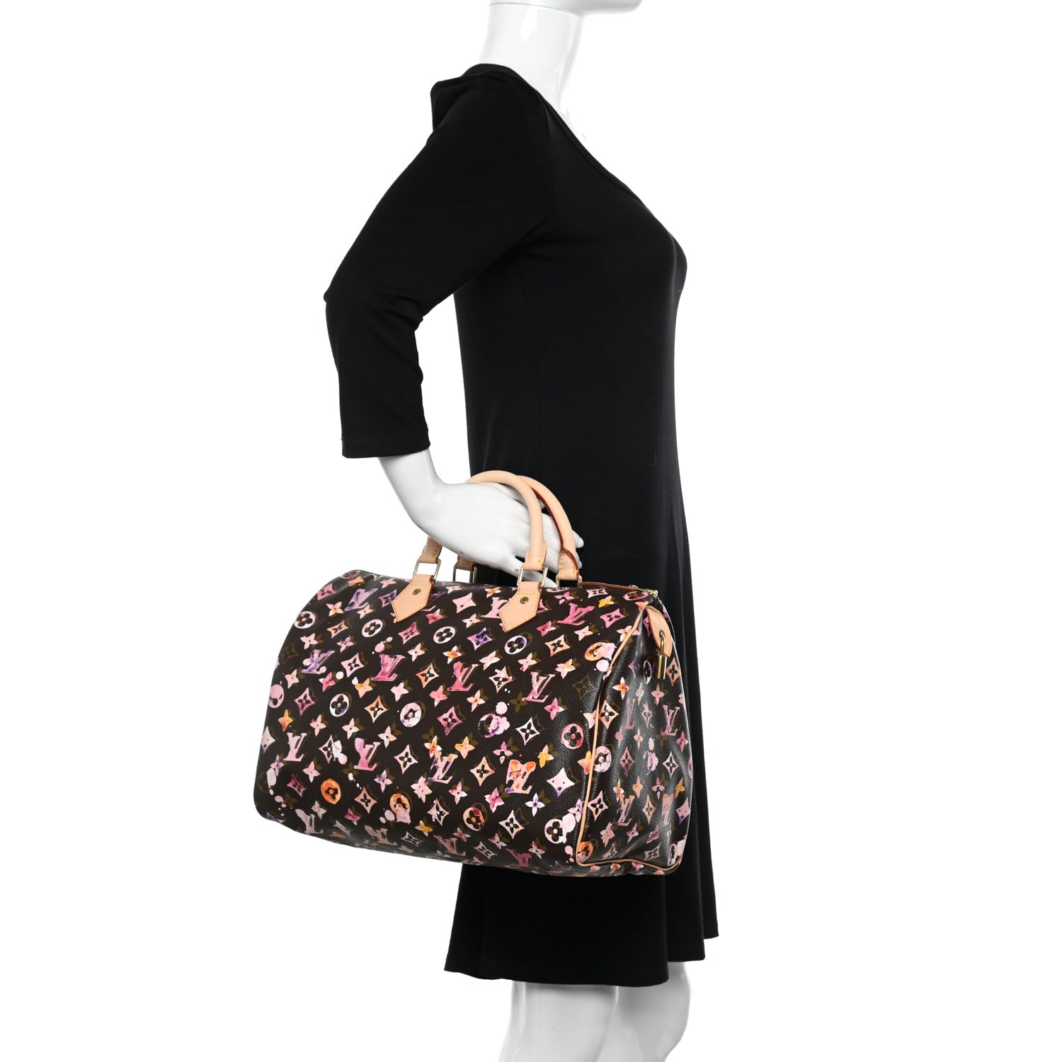 Louis Vuitton Watercolor Aquarelle Speedy 35 Brown 2 of 9