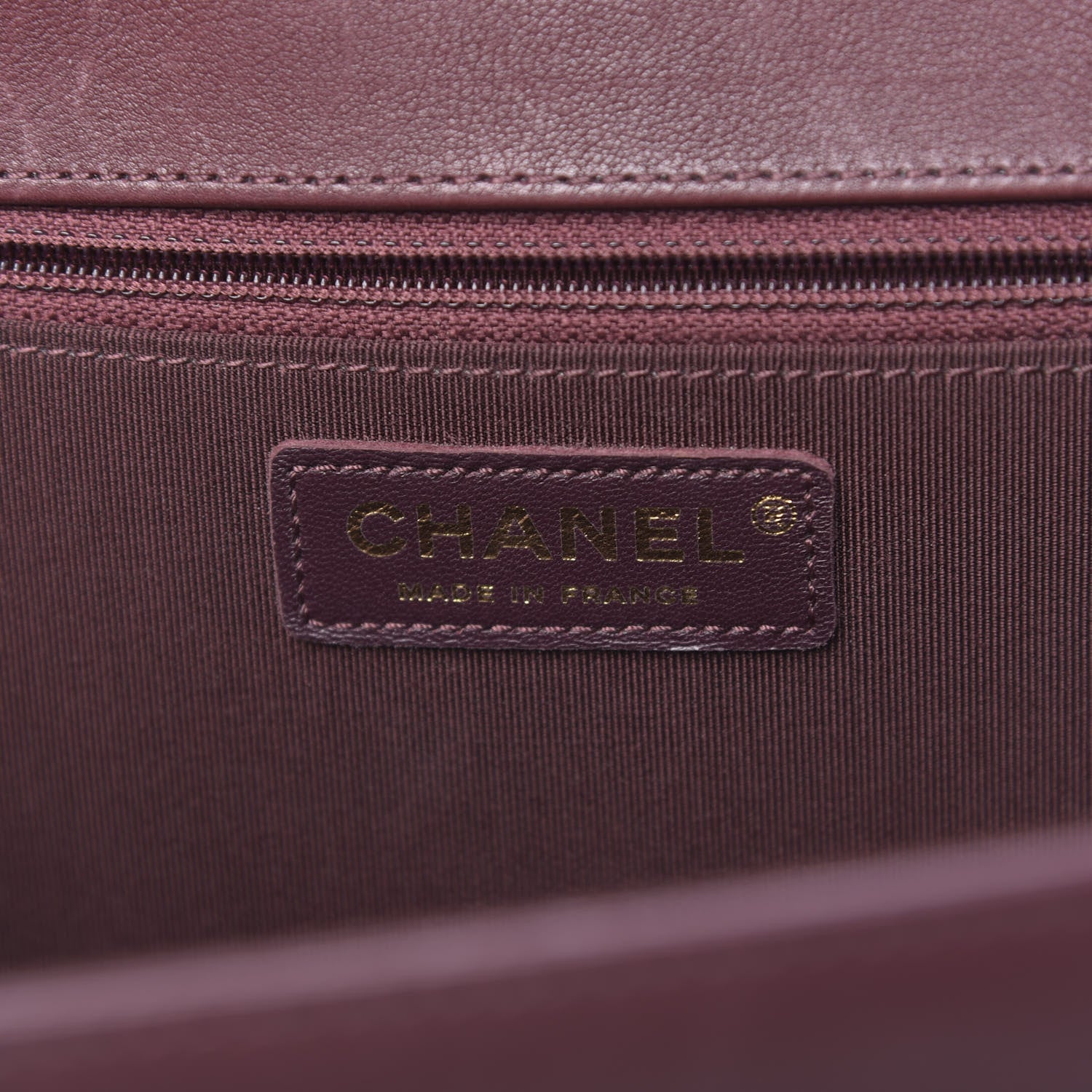 Chanel Calfskin Quilted Large Flap Bag Burgundy 5 of 12