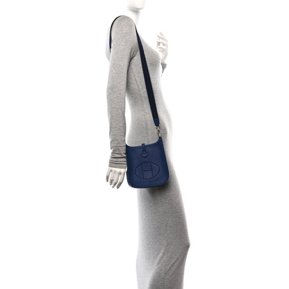 Hermes Taurillon Maurice Amazone Evelyne TPM Blue Saphir Blue Indigo 2 of 11