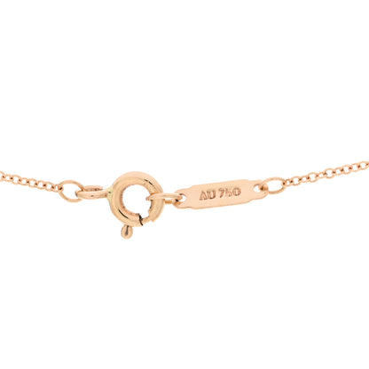 Tiffany 18K Rose Gold Mini Heart Key Pendant Necklace 4 of 4
