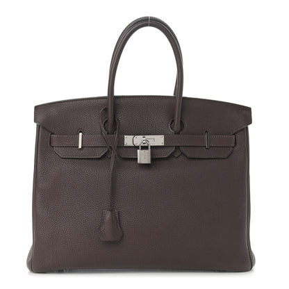 Hermes Togo Birkin 35 Chocolate 1 of 18