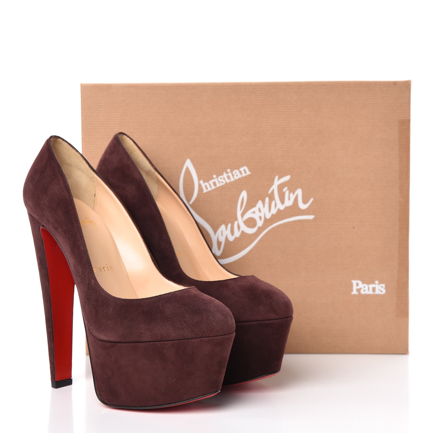 Christian Louboutin Suede Alta Vicky 160 Pumps 38 Cramoisi 8 of 8