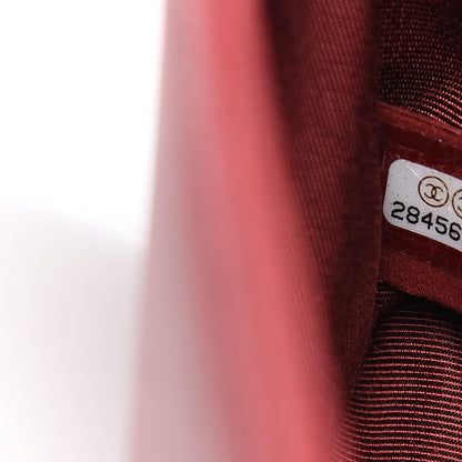 Chanel Caviar Chevron Quilted Small Boy Flap Dark Red 6 of 9