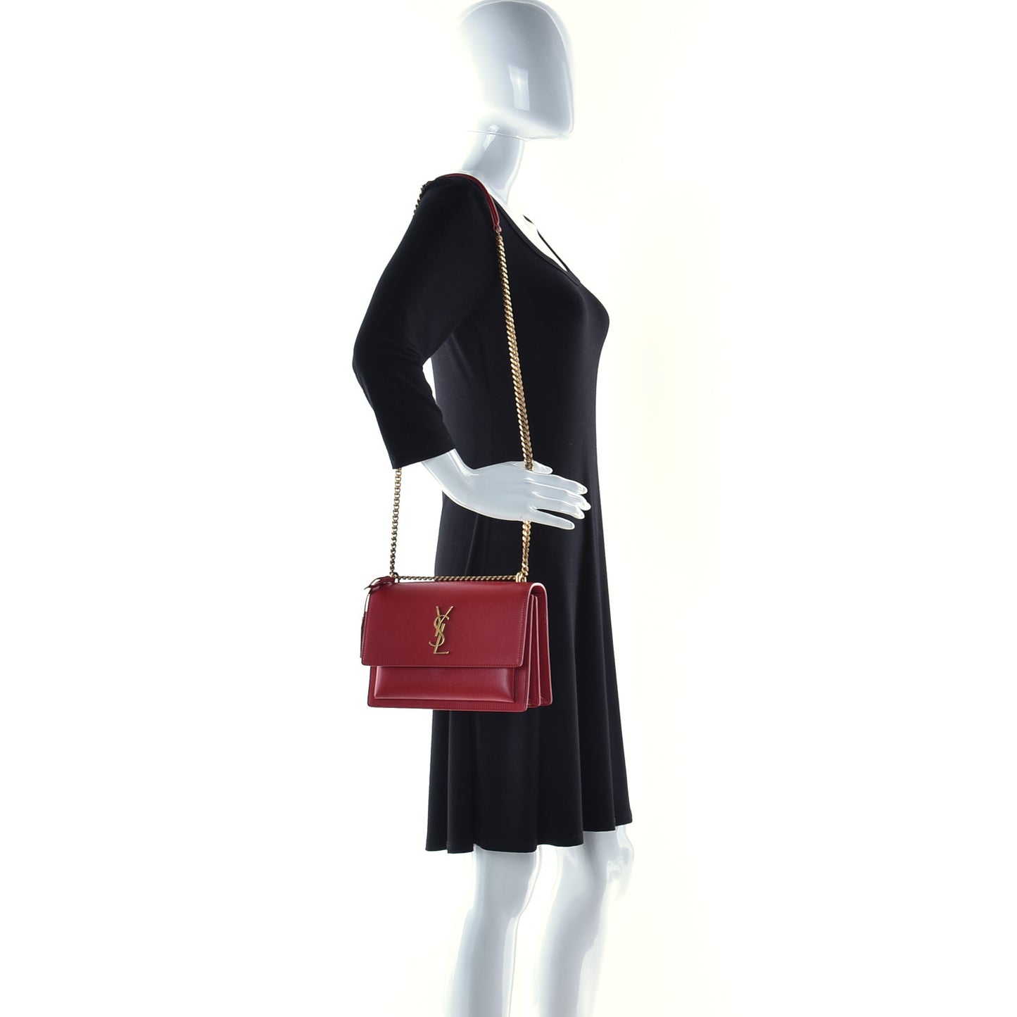 Calfskin Medium Monogram Sunset Rouge Eros