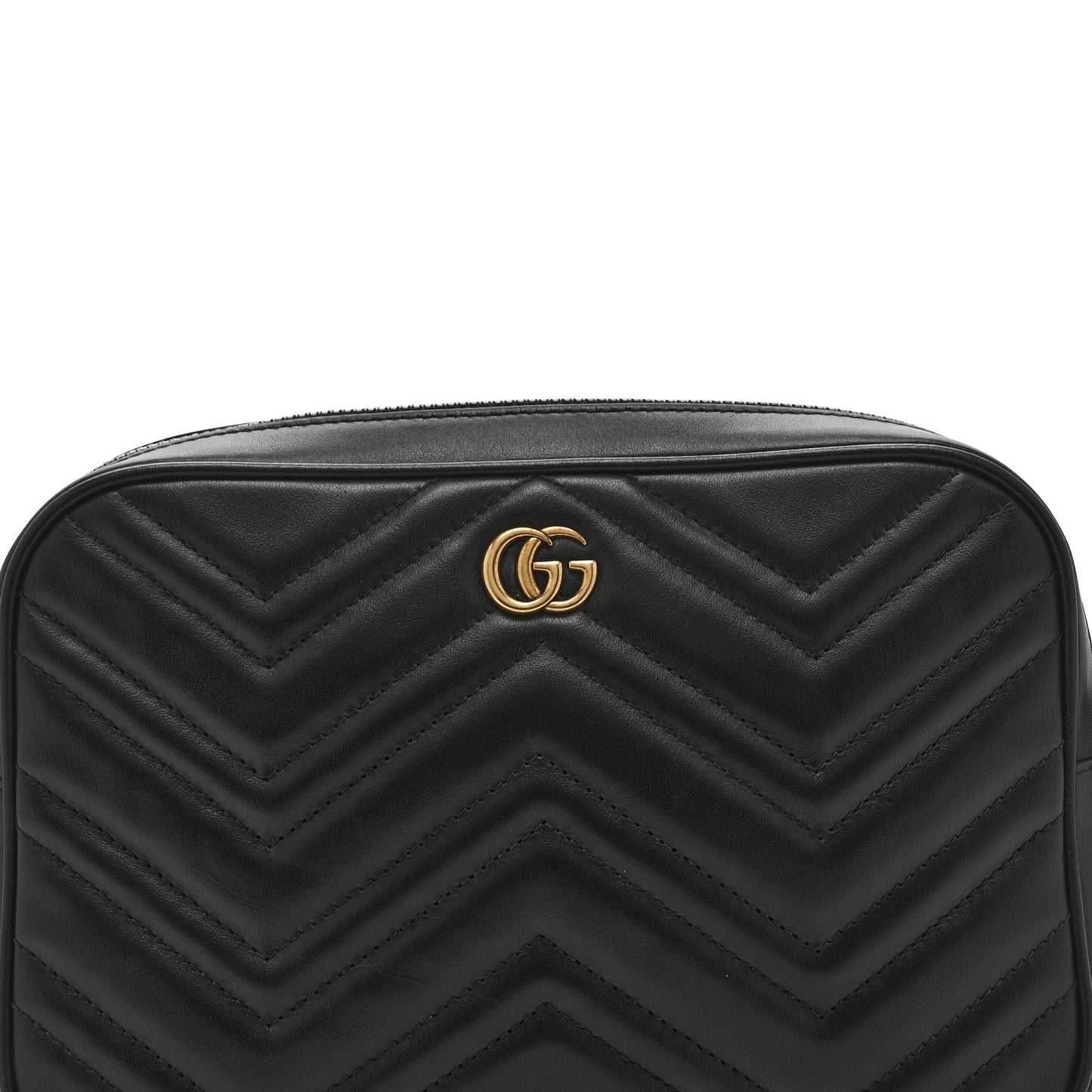 Calfskin Matelasse Mens GG Marmont Belt Bag 80 32 Black