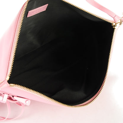 Versace Calfskin Medium Palazzo Fringe Crossbody Bag Pink 5 of 6