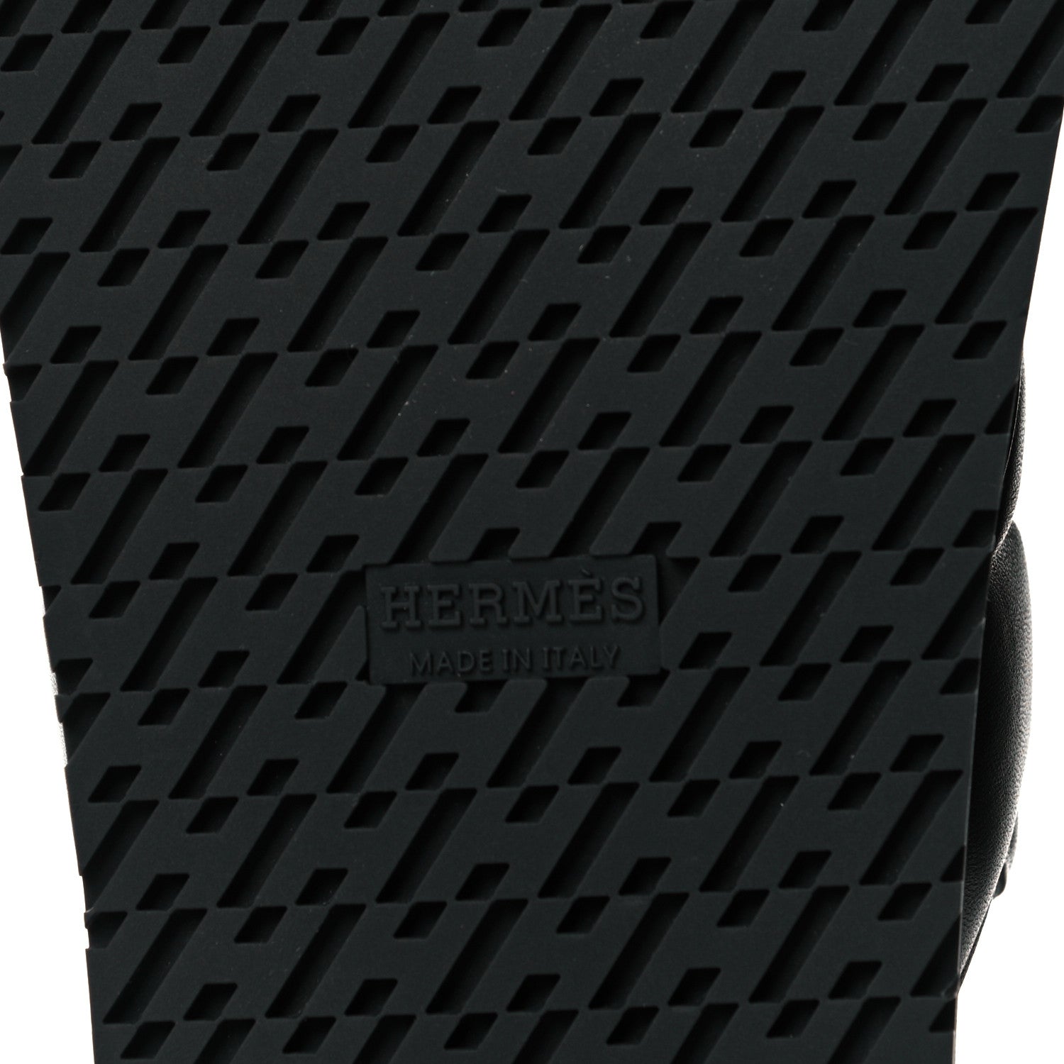 Hermes Nappa Extra Sandals 38.5 Black 6 of 9