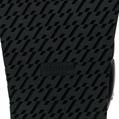 Hermes Nappa Extra Sandals 38.5 Black 6 of 9
