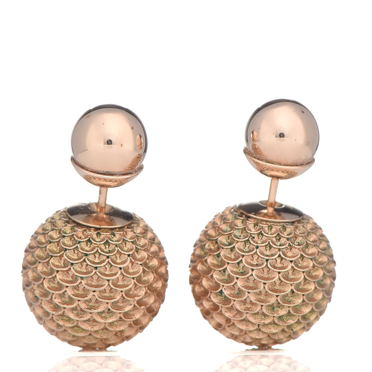 Mise En Dior Tribal Earrings Rose Gold