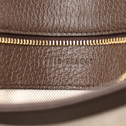 Gucci GG Supreme Monogram Textured Dollar Calfskin Web Medium Blondie Shoulder Flap Bag Beige Ebony New Acero 8 of 11