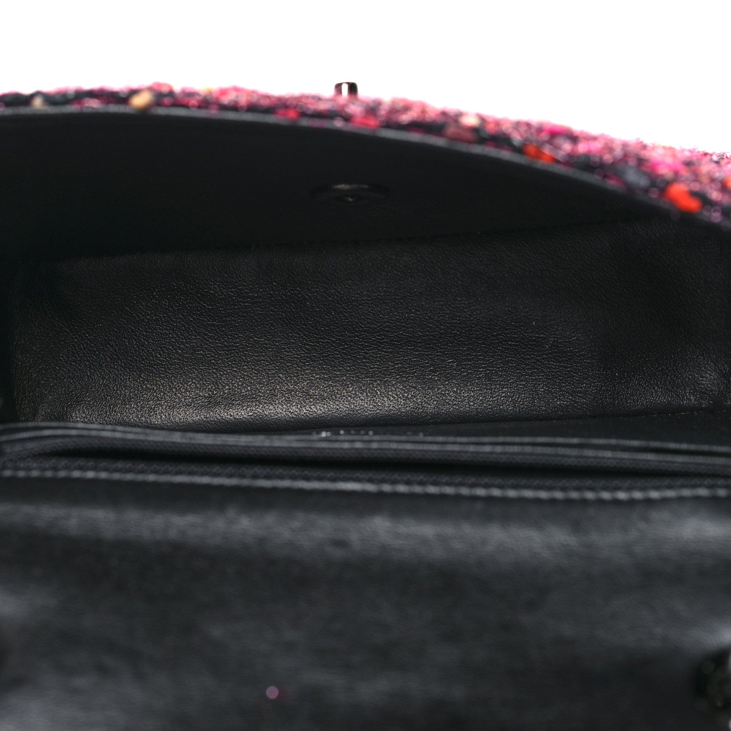 Chanel Glittered Tweed Quilted Mini Rectangular Flap Pink Multicolor 5 of 10