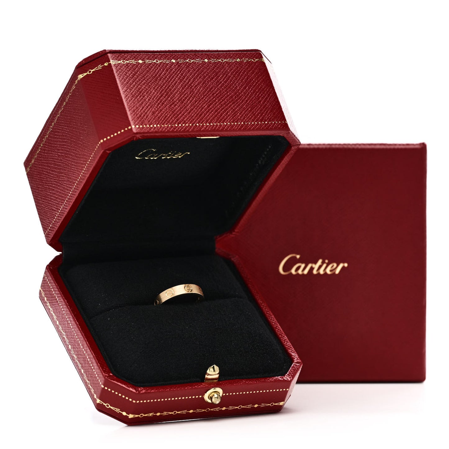 18K Yellow Gold 3.5mm Brushed Finish LOVE Wedding Band Ring 48 4.5