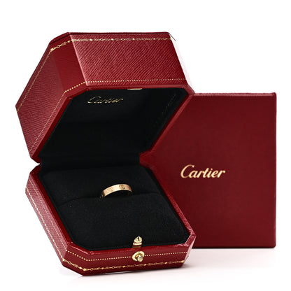 Cartier 18K Yellow Gold 3.5mm Brushed Finish LOVE Wedding Band Ring 48 4.5 5 of 5