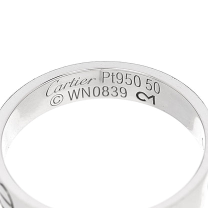 Cartier 18K White Gold 3.5mm LOVE Wedding Band Ring 50 5.25 4 of 5