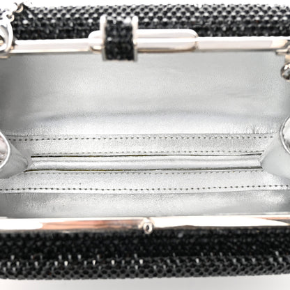 Judith Leiber Swarovski Crystal Minaudiere Clutch Black 5 of 9