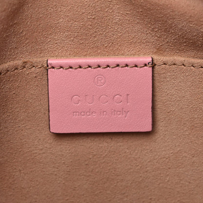 Gucci Calfskin Matelasse Small GG Marmont Chain Shoulder Bag Wild Rose 6 of 11