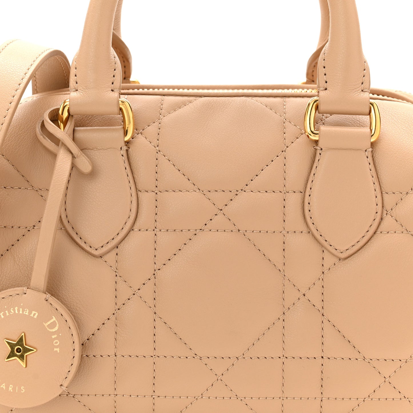 Calfskin Macrocannage Groove 20 Bag Biscuit