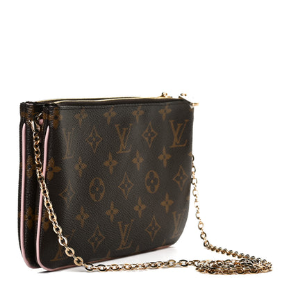 Louis Vuitton Monogram Blooming Flowers Double Zip Pochette 3 of 11