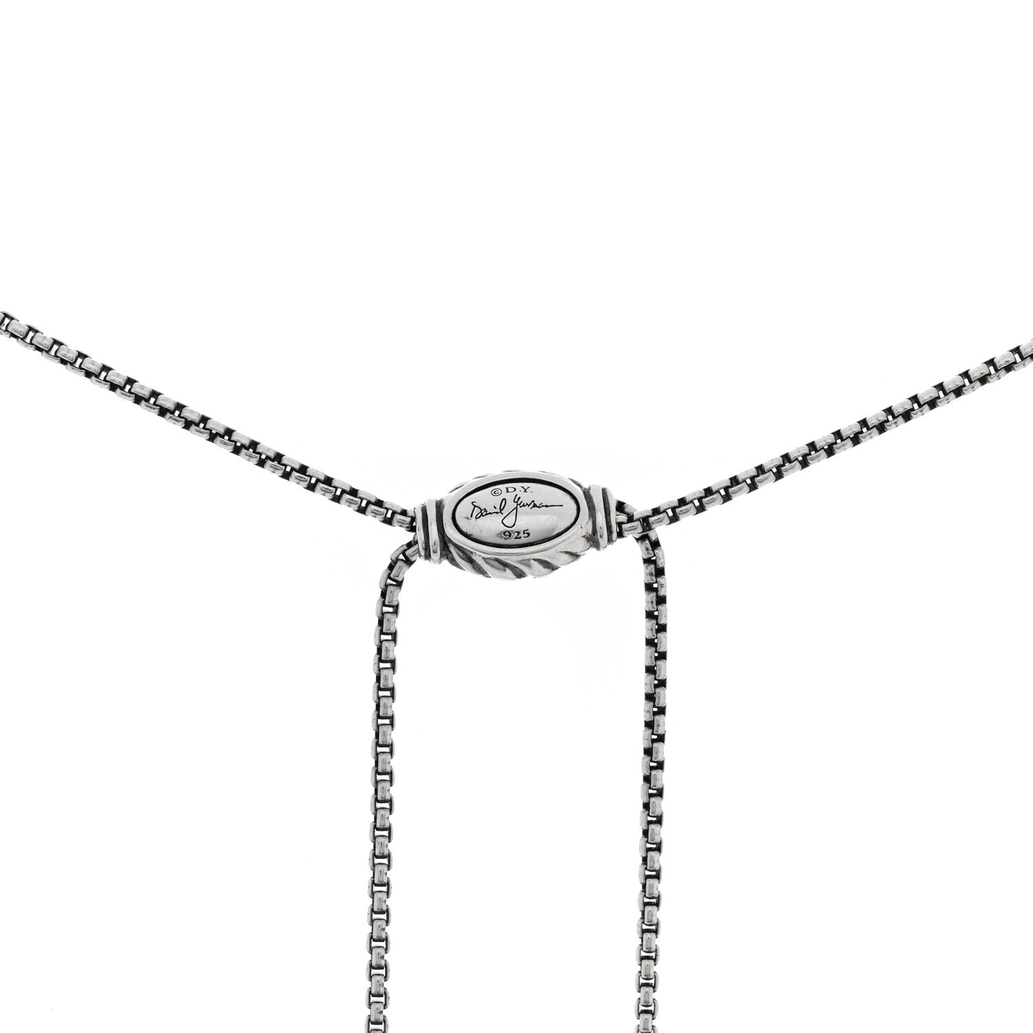 David Yurman Sterling Silver Amethyst Cable Berries Tassel Pendant Necklace 4 of 4