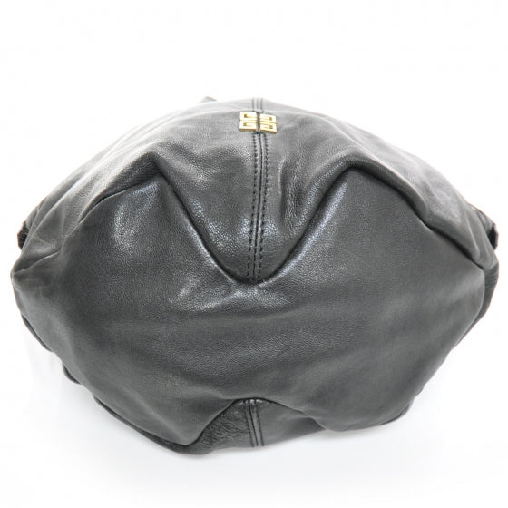 Textured Calfskin Tinhan Hobo Black