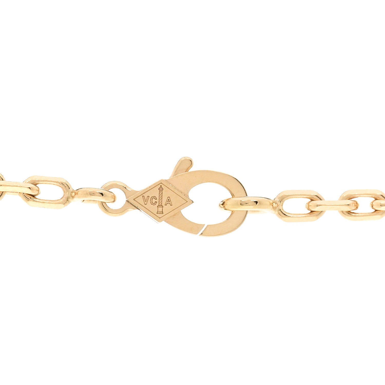 Van Cleef & Arpels 18K Yellow Gold Black Onyx 10 Motifs Vintage Alhambra Necklace 4 of 7
