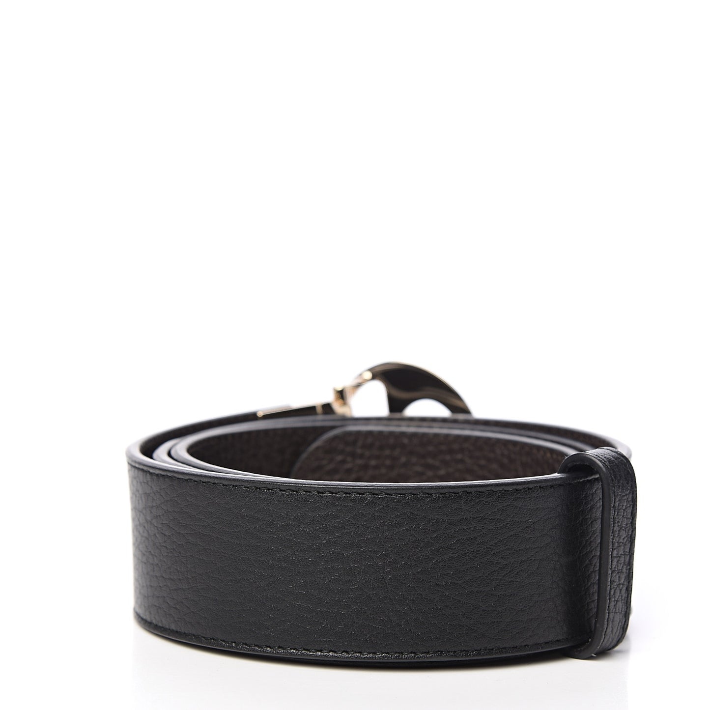 Dollar Calfskin 1973 Reversible Belt 90 36 Black Testa di Moro